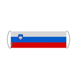 Bannière de défilement drapeau slovénie en polyester - pixelforma