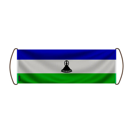 Bannière de défilement drapeau sotho polyester à main