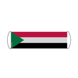 Bannière de défilement drapeau soudan en polyester - pixelforma
