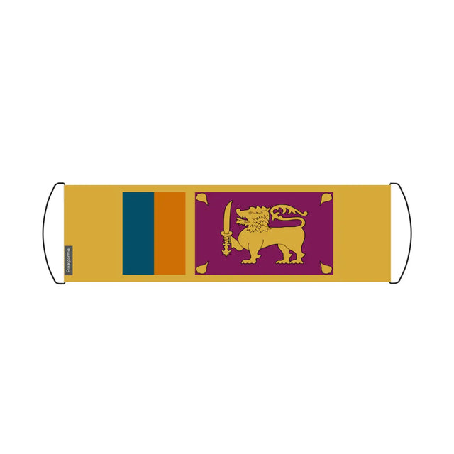 Bannière de défilement Drapeau Sri Lanka en Polyester - Pixelforma 