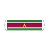 Bannière de défilement Drapeau Suriname en Polyester - Pixelforma 