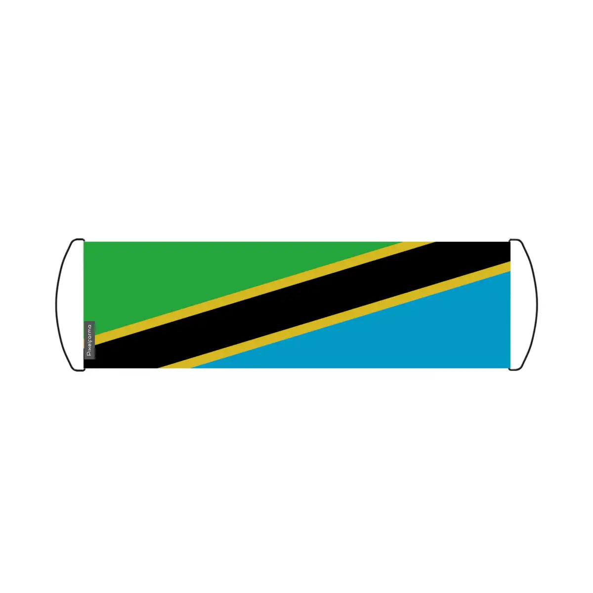 Bannière de défilement Drapeau Tanzanie en Polyester - Pixelforma 