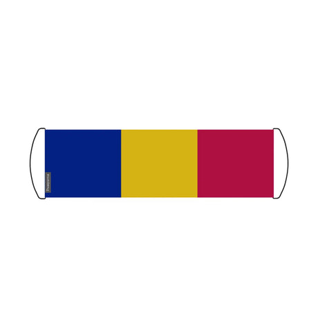 Bannière de défilement drapeau tchad en polyester - pixelforma