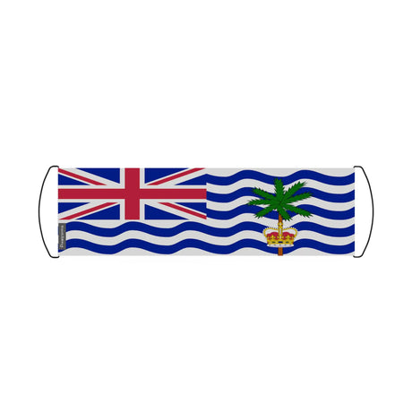 Bannière de défilement drapeau territoire britannique de l’océan indien en polyester - pixelforma