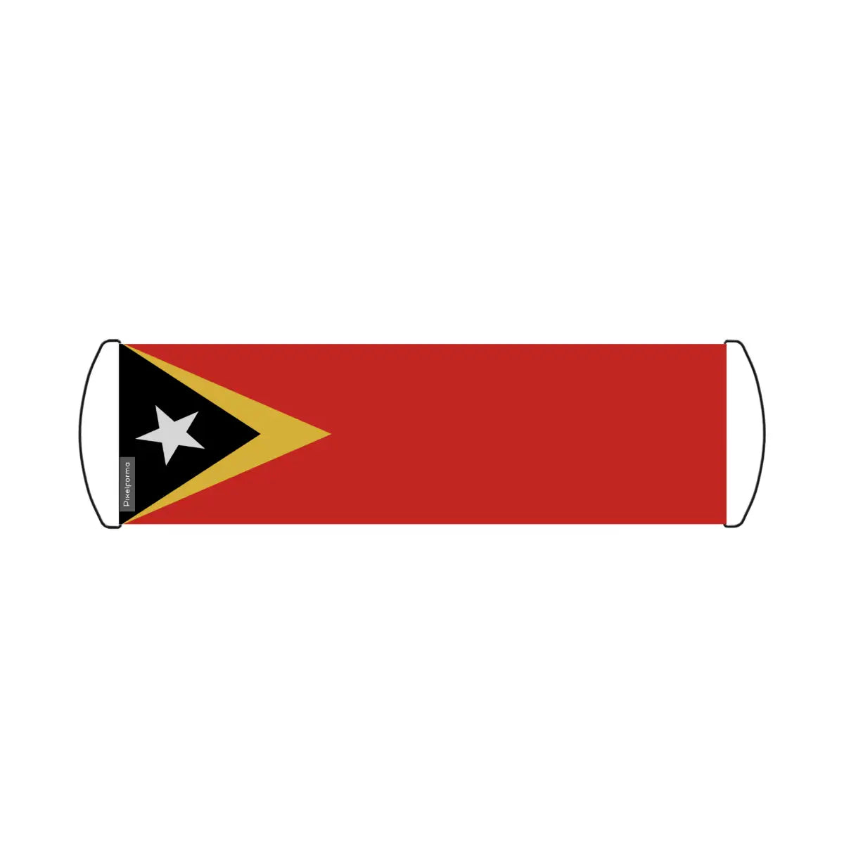 Bannière de défilement Drapeau Timor oriental en Polyester - Pixelforma 