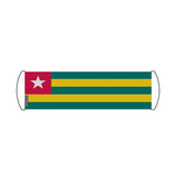 Bannière de défilement Drapeau Togo en Polyester - Pixelforma 