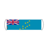 Bannière de défilement drapeau tuvalu en polyester - pixelforma