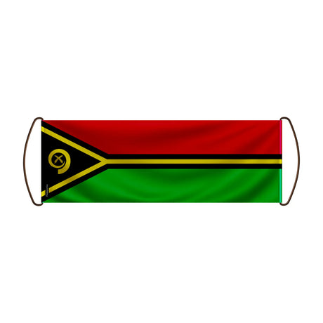 Bannière de défilement drapeau vanuatu en polyester