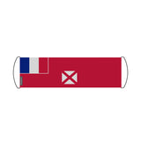Bannière de défilement drapeau wallis-et-futuna en polyester - pixelforma