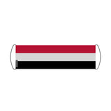 Bannière de défilement drapeau yémen en polyester - pixelforma
