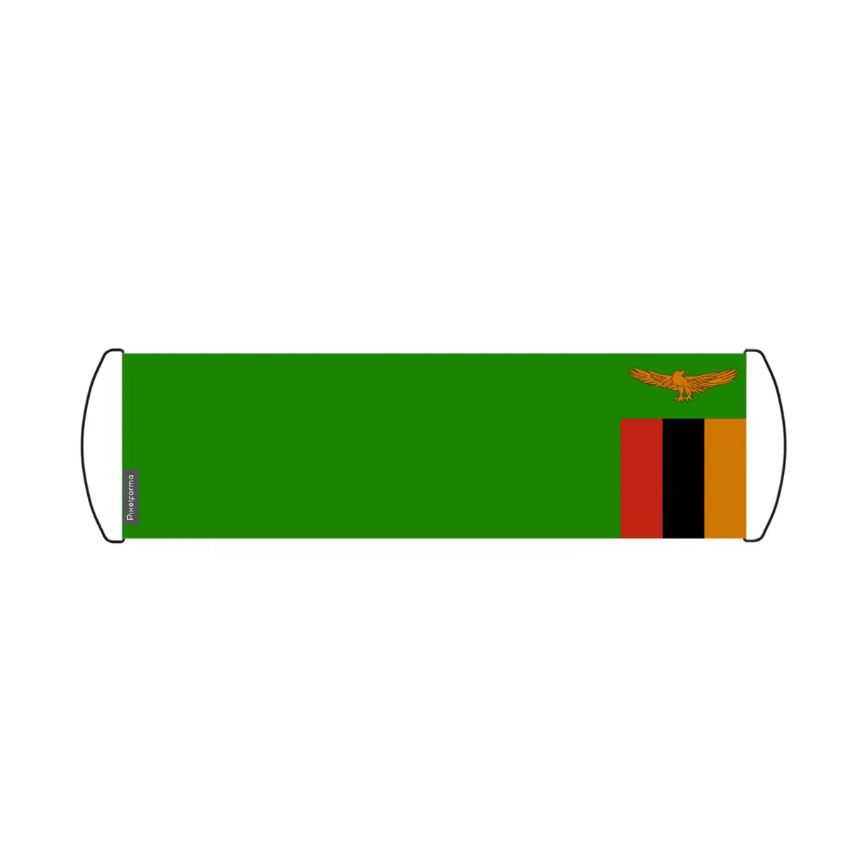 Bannière de défilement drapeau zambie en polyester - pixelforma