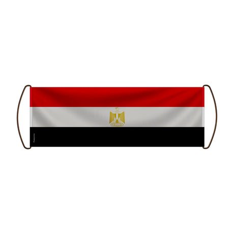 Bannière de défilement égypte en polyester à main