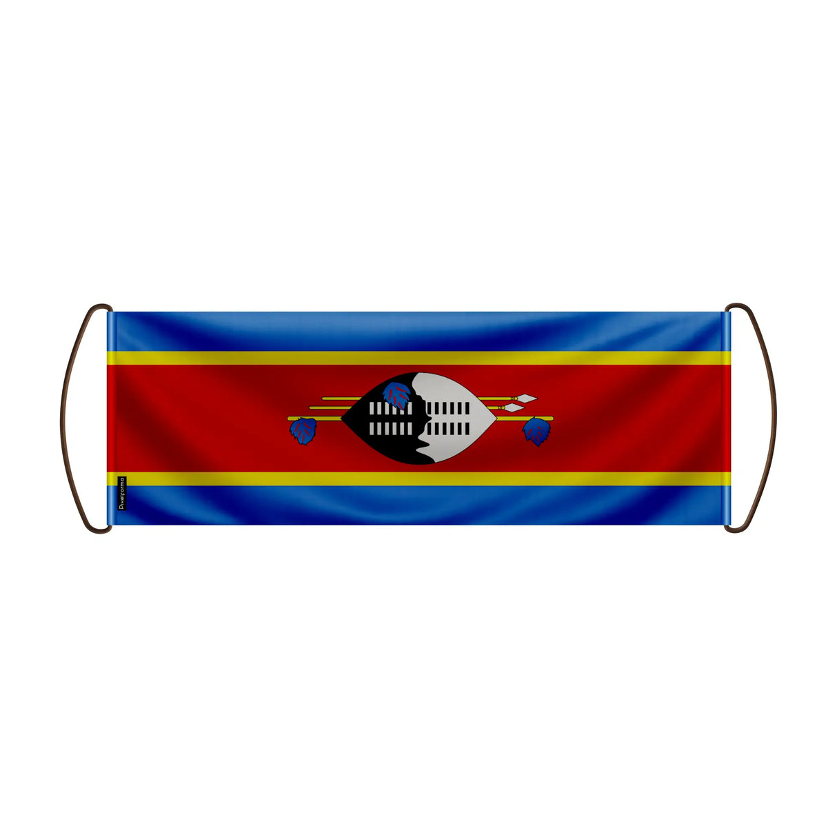 Bannière de défilement eswatini en polyester à main