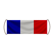 Bannière de défilement france en polyester à main