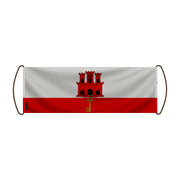 Bannière de défilement gibraltar en polyester à main