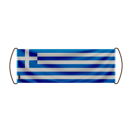 Bannière de défilement grèce en polyester à main
