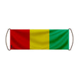 Bannière de défilement guinée en polyester à main