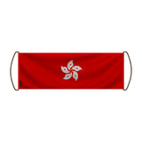 Bannière de défilement hong kong en polyester à main