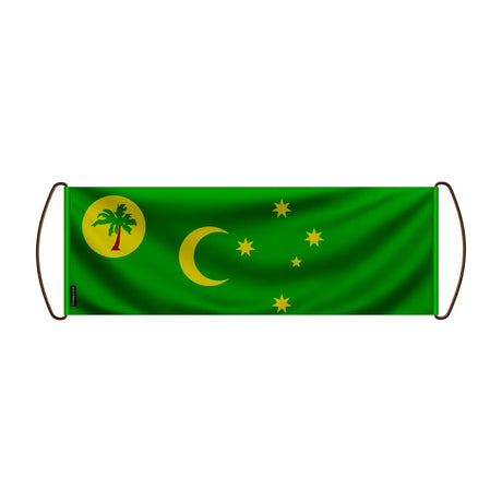 Bannière de défilement îles cocos en polyester durable