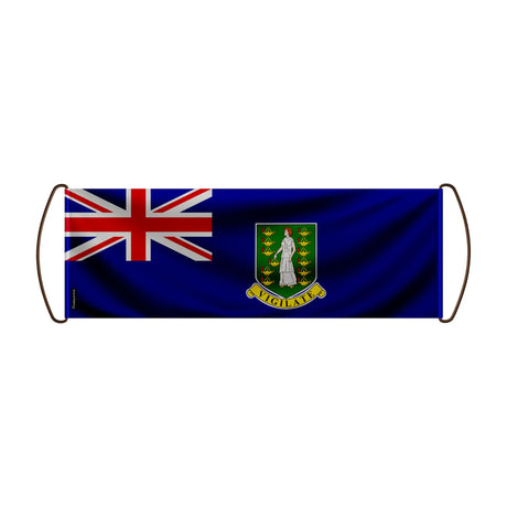Bannière de défilement îles vierges britanniques polyester