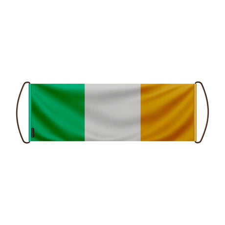 Bannière de défilement irlande en polyester à main