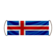 Bannière de défilement islande en polyester à main