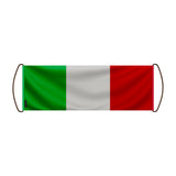 Bannière de défilement italie en polyester à main