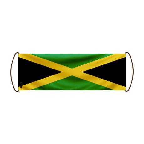 Bannière de défilement jamaïque en polyester à main