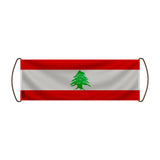 Bannière de défilement liban en polyester pour événements