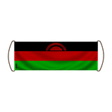 Bannière de défilement malawi en polyester à main