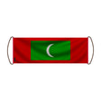 Bannière de défilement maldives en polyester à main