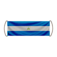 Bannière de défilement nicaragua en polyester à main
