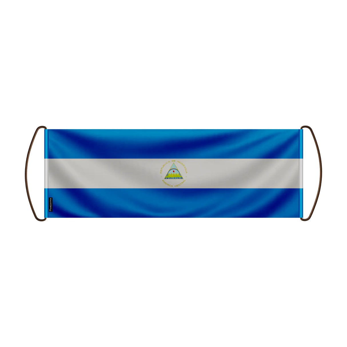Bannière de défilement nicaragua en polyester à main