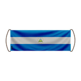 Bannière de défilement nicaragua en polyester à main