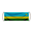 Bannière de défilement rwanda en polyester à main