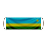 Bannière de défilement rwanda en polyester à main