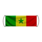 Bannière de défilement sénégal en polyester à main