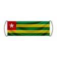 Bannière de défilement togo en polyester à main
