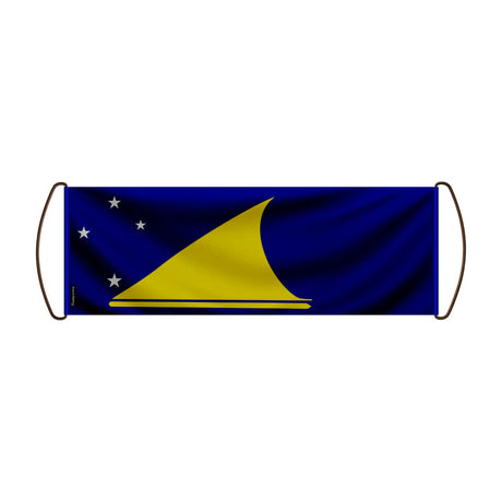 Bannière de défilement tokelau en polyester portable