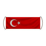 Bannière de défilement turquie en polyester à main