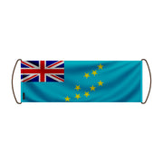 Bannière de défilement tuvalu en polyester à main