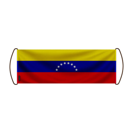 Bannière de défilement venezuela en polyester à main