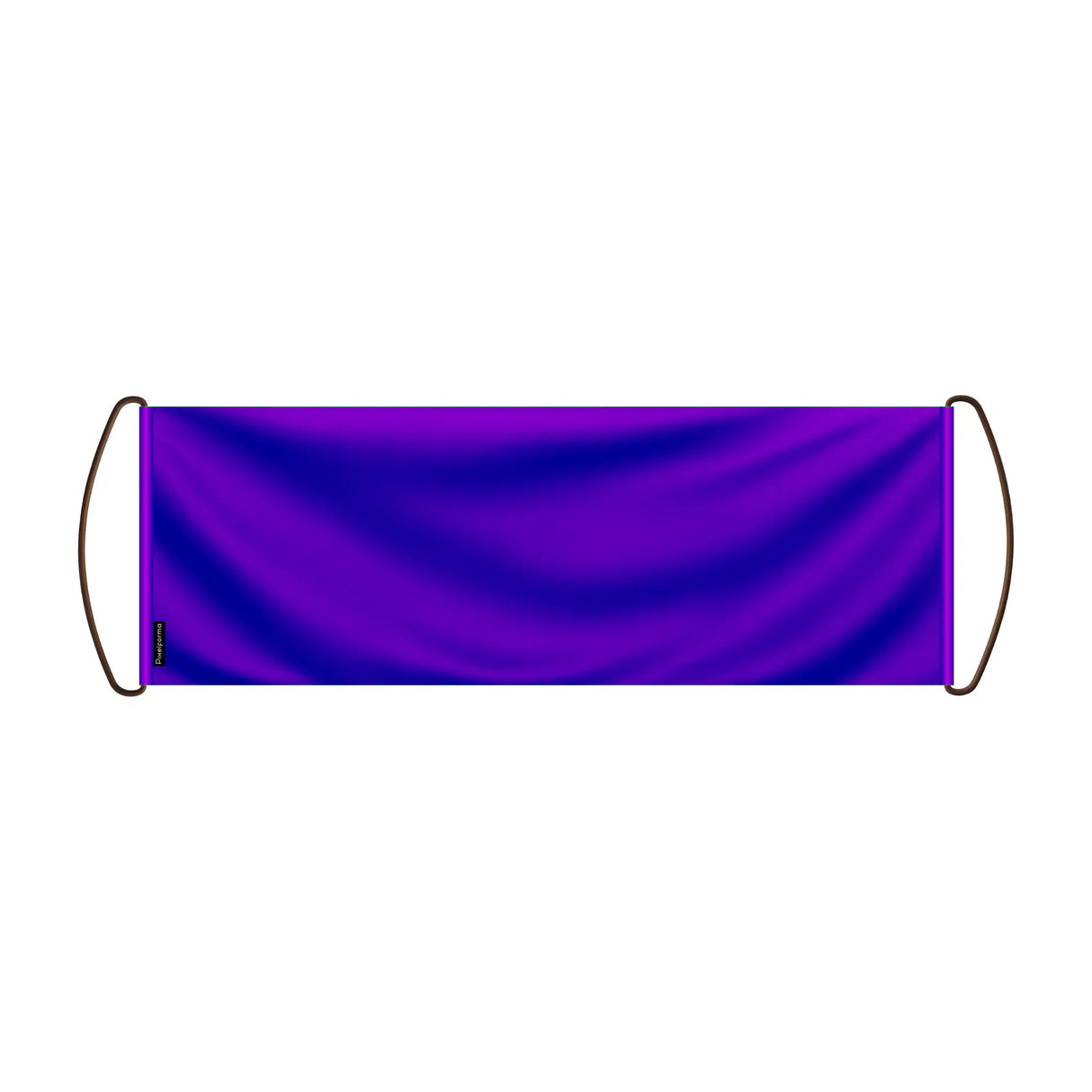 Bannière de défilement violet foncé en polyester durable