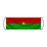 Bannière défilante burkina faso en polyester à main