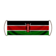 Bannière défilante drapeau kenya en polyester à main