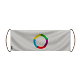 Bannière défilante organisation internationale polyester main