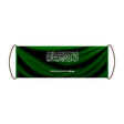Bannière défilement arabie saoudite polyester à main