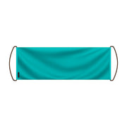 Bannière défilement bleu turquoise polyester pour événements
