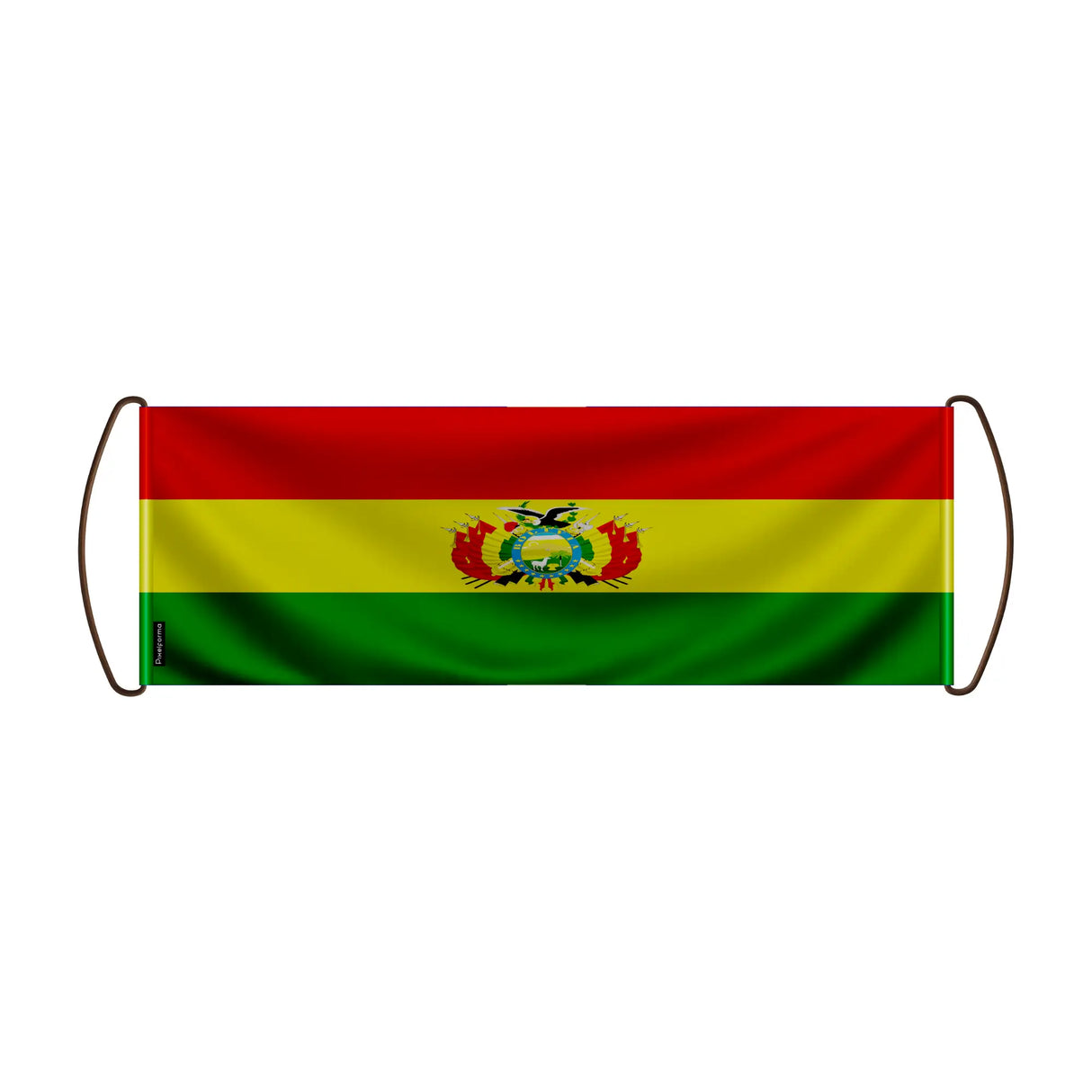Bannière défilement drapeau bolivie polyester main
