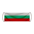 Bannière défilement drapeau bulgarie en polyester poignée